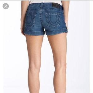 True Religion Jess Cuffed Jean Shorts